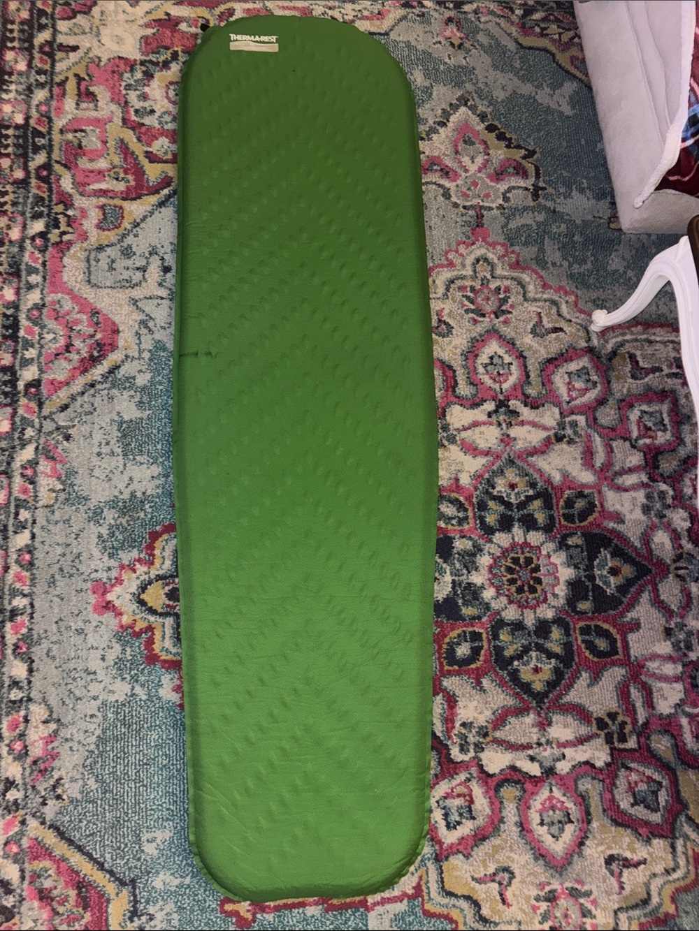 Green Self-Inflating Camping Pad - Lightweight Comfort